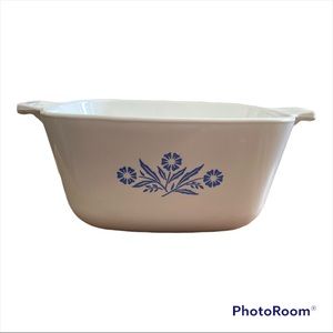 RARE VINTAGE CORNING WARE BLUE CORNFLOWER BAKE CASSEROLE 1 3/4 QT P-1 3/4-B